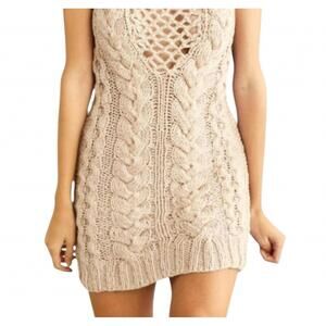 NEW FIRST BORN KNITS terra mini dress in marshmallow